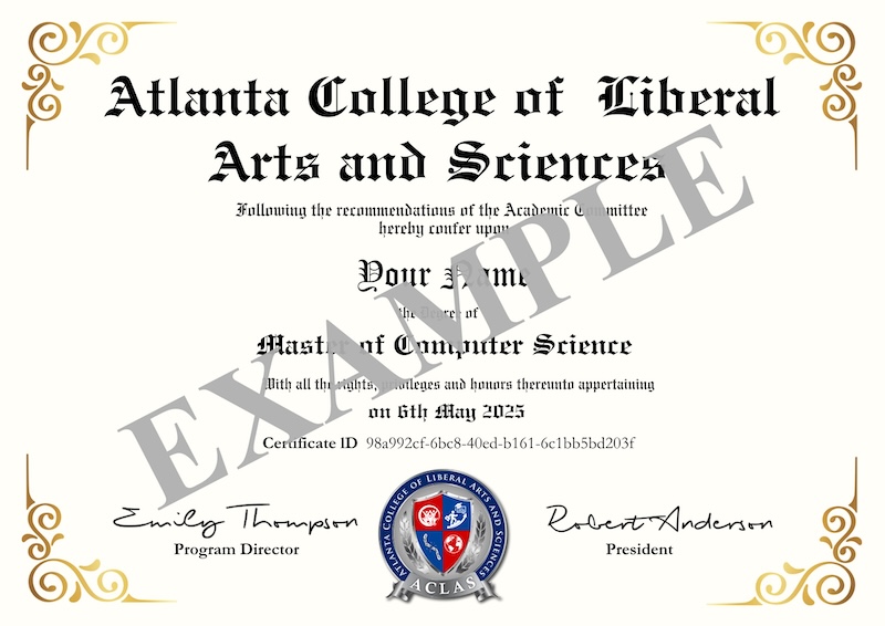 certificate sample